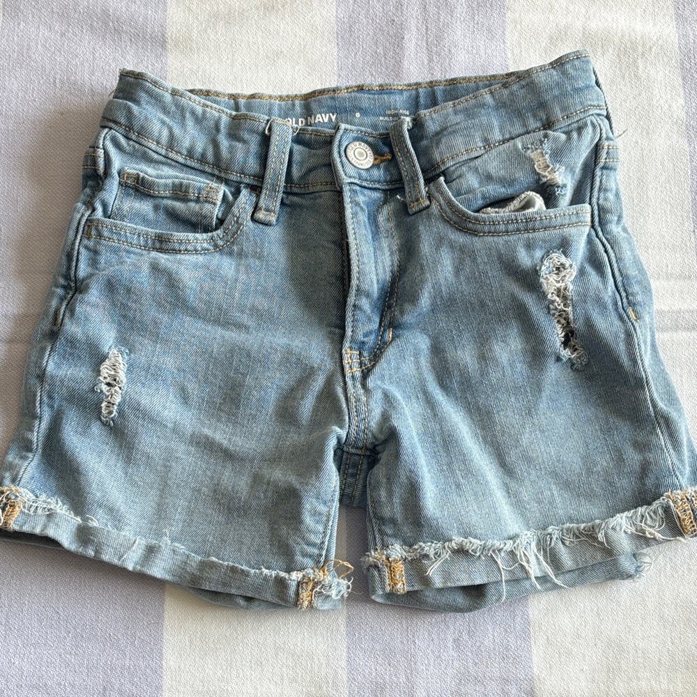Old Navy Girls Light Blue Jean Shorts